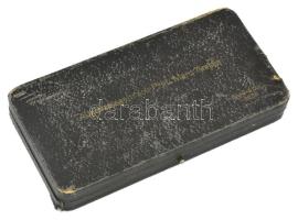 Régi szemtükör készlet dobozában, jelzéssel, jó állapotban