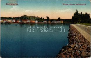 Balatonboglár, Balatoni részlet a fürdősátrakkal (fl)