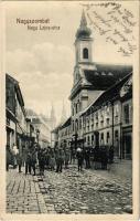 1914 Nagyszombat, Tyrnau, Trnava; Nagy Lajos utca. Horovitz Adolf kiadása / street