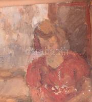 Bitay Anna (?-?), erdélyi magyar festőnő, működött 1940 körül Marosvásárhelyen: Olvasó hölgy portréj...