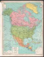 New Atlas of the United States, kissé sérült állapotban, 23,5x25,5 cm