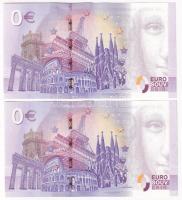 Németország 2019. 0E "30 Jahre Mauerfall" (2x) szuvenír bankjegy, sorszámkövetők "XEC...