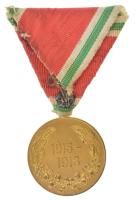 Bulgária ~1933-1939. "Európai Háborús Emlékérem 1915-1918" aranyozott bronz kitüntetés mel...