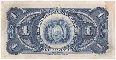 Bolívia 1928. 1B "D5 002720", I. kiadás T:F
Bolivia 1928. 1 Boliviano "D5 002720&quo...