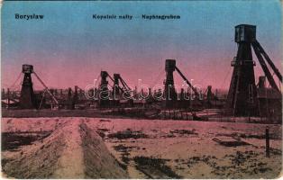 1918 Boryslav-Tustanovychi, Boryslaw-Tustanowice; Kopalnie nafty / Naphtagruben / oil mine, oil rigs (EK)