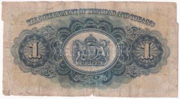Trinidad és Tobago 1942. 1D "16D 53952" T:VG
Trinidad & Tobago 1942. 1 Dollar "1...