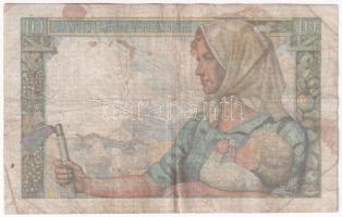 Franciaország 1942. 10Fr T:F
France 1942. 10 Francs C:F