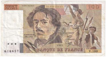 Franciaország 1985. 100Fr T:F France 1985. 100 Francs C:F  Krause 154.b