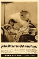 Jeder Mutter zur Beherzigung! Höhensonne - Original Hanau / German tanning lamp advertisement (EB)
