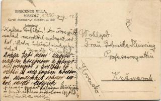 1930 Miskolc, Bruckner Villa belső. Gróf Apponyi Albert utca 38., Rosenblatt művészi fényképészete (...