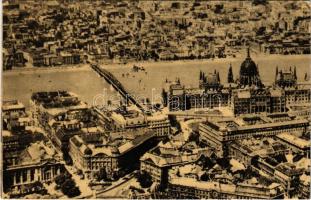 ~1958 Budapest V. Országház, Dunai látkép. Képzőművészeti Alap (EK)