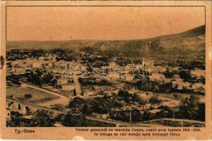 1947 Targu Ocna, Aknavásár; Veder generala cu muntele Cosna, vestit prin luptele 1916-1918, in stanga se vad muntii spre Grozesti Oituz / general view to Cosna mountain and Grozesti Oituz (fa)