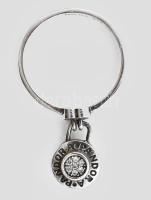 Ezüst(Ag) gyűrű Pandora jelzéssel, méret: 55, bruttó: 2,4 g