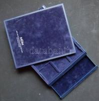 2db kisalakú éremtartó tálca, az egyik 12 férőhellyel, 51x51mm, a másik osztatlan