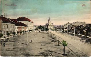 1907 Igló, Zipser Neudorf, Spisská Nová Ves; Fő utca. Dörner Gyula kiadása / main street (Rb)