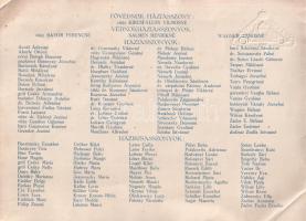 cca 1930-1940 Meghívó a páncéljárműves osztály vállpaszomány viselésére jogosult tagjai részére rend...