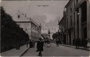 1906 Eger, kaszinó. Baross nyomda kiadása (kopott sarkak / worn corners)