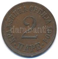 Szerbia 1904. 2p bronz T:XF Serbia 1904. 2 Para bronze C:XF  Krause KM#23