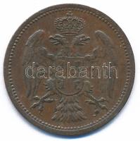 Szerbia 1904. 2p bronz T:XF
Serbia 1904. 2 Para bronze C:XF 
Krause KM#23