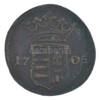 1705. X Poltura Cu "II. Rákóczi Ferenc" (8,33g) T:XF patina Hungary 1705. X Poltura Cu &qu...