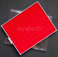 Lindner éremtartó tálca, 80 férőhellyel, 24x24mm