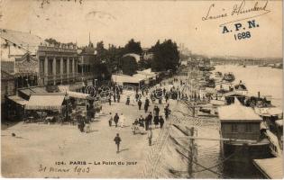 1903 Paris, Le Point du jour / quay, restaurant (EK) - Eugen Dumtsa-nak címzett levél