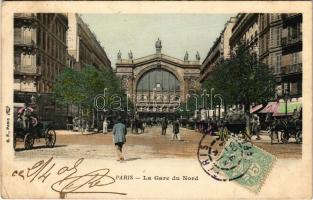 1905 Paris, La Gare du Nord / railway station - Eugen Dumtsa-nak címzett levél (EK)