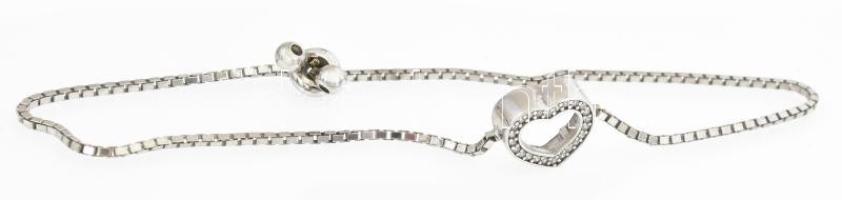 Ezüst(Ag) venezianer karkötő, jelzett, állítható h: max. 23 cm, bruttó: 4,6 g