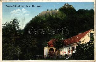 1907 Szarvaskő, várrom és m. kir. posta (fl)
