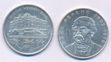1993. 200Ft Ag "MNB" + 1994. 200Ft Ag "Deák" T:AU,XF patina  Adamo F13, F13.1