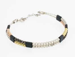 Ezüst(Ag) karperec, jelzett, 5,5×5 cm, bruttó: 8,6 g