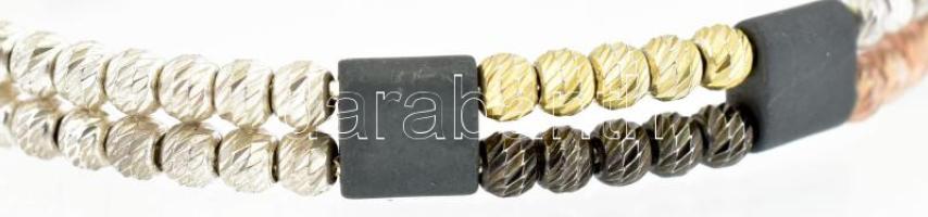 Ezüst(Ag) karperec, jelzett, 5,5×5 cm, bruttó: 8,6 g