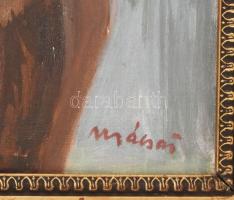 Mácsai István (1922- 2005): Csendélet. Olaj, vászon, jelezve jobbra lent, hátoldalán Képcsarnok Váll...