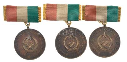 1955. "Magyar Népköztársaság Bajnoka - 1955 / OTSB" kétoldalas bronz műlesikló díjérem (3x) T:AU