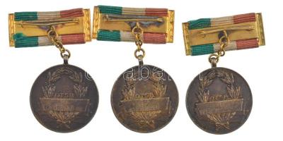 1955. "Magyar Népköztársaság Bajnoka - 1955 / OTSB" kétoldalas bronz műlesikló díjérem (3x...