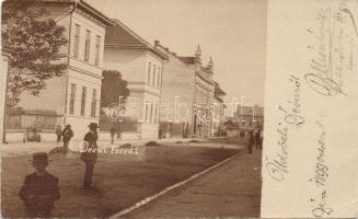 1899 Déva secondary school and the shop of Frigyes Beer photo (EB)