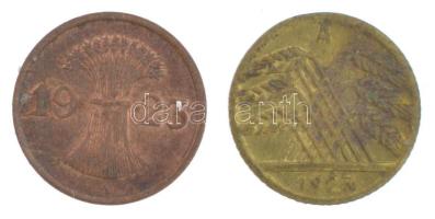 Német Birodalom 1923A 1pf fém minipénz + 1923A 5pf fém minipénz T:XF
German Empire 1923A 1 Rentenpf...