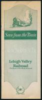 Lehigh Valley Railroad. The Route of The Black Diamond. N[ew] Y[ork], 1926., A. L. Reid, 47 p.+1 (kihajtható térkép) t. Angol nyelven. Fekete-fehér fotókkal illusztrált. Kiadói papírkötés.