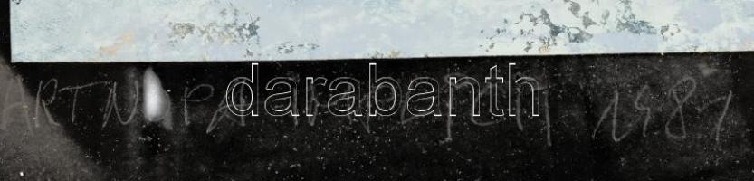 Csorba Simon László (1943-): Artnopa implicit, 1981. Szitanyomat, papír, jelzett, számozott (no. 5)....