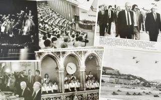 cca 1980 Politikai események, 11 db MTI fotó, 24x21 cm körül