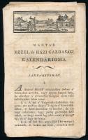 Plessing József: Magyar Mezei, és Házi Gazdaságnak Kalendárioma az esztendőnek 12 hónapjaira alkalma...