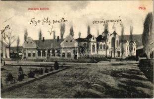 1907 Pécs, Országos kiállítás, Frigyes főherceg pavilonja, Mezőgazdasági pavilon. Kiadja Fürst Lipót