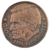 Kutas László (1936-) 1998. "Gádor Emil festőművész / In memoriam 1911-1998" bronz emlékére...