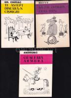 3 db román karikatúra-füzet / Romanian caricature booklets