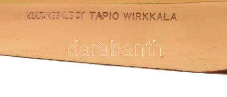 Tapio Wirkkala réz levélbontó kés, jelzett, kopásokkal, h: 21 cm
