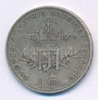 Ausztria 1908. 1K Ag "Ferenc József - Jubileum" T:VF,F patina 
Austria 1908. 1 Corona Ag ...