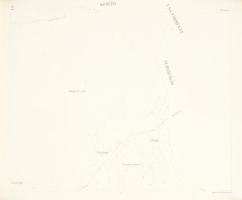 1913 Patakos Bereg vármegyei kisközség kataszteri térképének másolata az 1911. évi mérnöki nyilvánta...