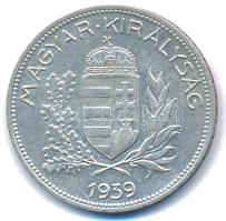 1939. 1P Ag T:AU patina 
Adamo P6