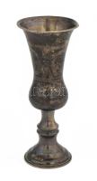 Ezüst(Ag) pálinkás pohár, jelzett, m: 10 cm, nettó: 30,2 g