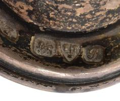 Ezüst(Ag) pálinkás pohár, jelzett, m: 10 cm, nettó: 27,5 g